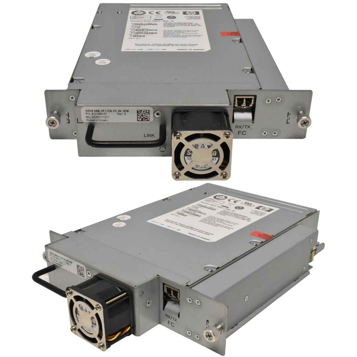 Quantum HP LTO-5 Ultrium 5 BRSLA-0903-DC FC Tape Drive 9-01983-XX Scalar i40 i80 Quantum HP LTO-5 Ultrium 5 FC Tape Drive BRSLA-0903-DC Scalar i40 i80