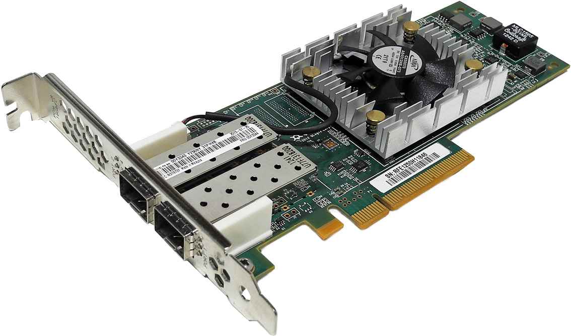 Lenovo QLogic QLE2662-LNVX Dual-Port 16Gb PCIe x8 FC Server Adapter 00Y3344 FP +2x GBICs