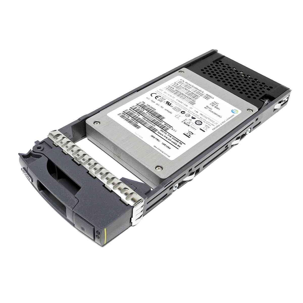 NetApp X446B-R6 Samsung 200GB 2.5" SAS 6Gb SSD Festplatte + Rahmen 108-00323+C0 NetApp X446A-R6 HGST 200GB 2.5" SAS 6Gb SSD Festplatte + Rahmen 108-00257+A0