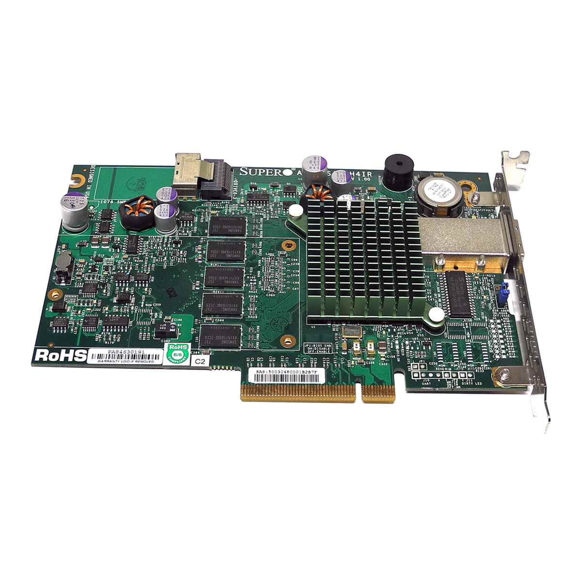 Supermicro AOC-USAS-H4IR Dual-Port 3 Gb/s PCI-Express x8 SAS RAID Controller Supermicro AOC-USAS-H4IR Dual-Port 3 Gb/s PCI-Express x8 SAS RAID Controller