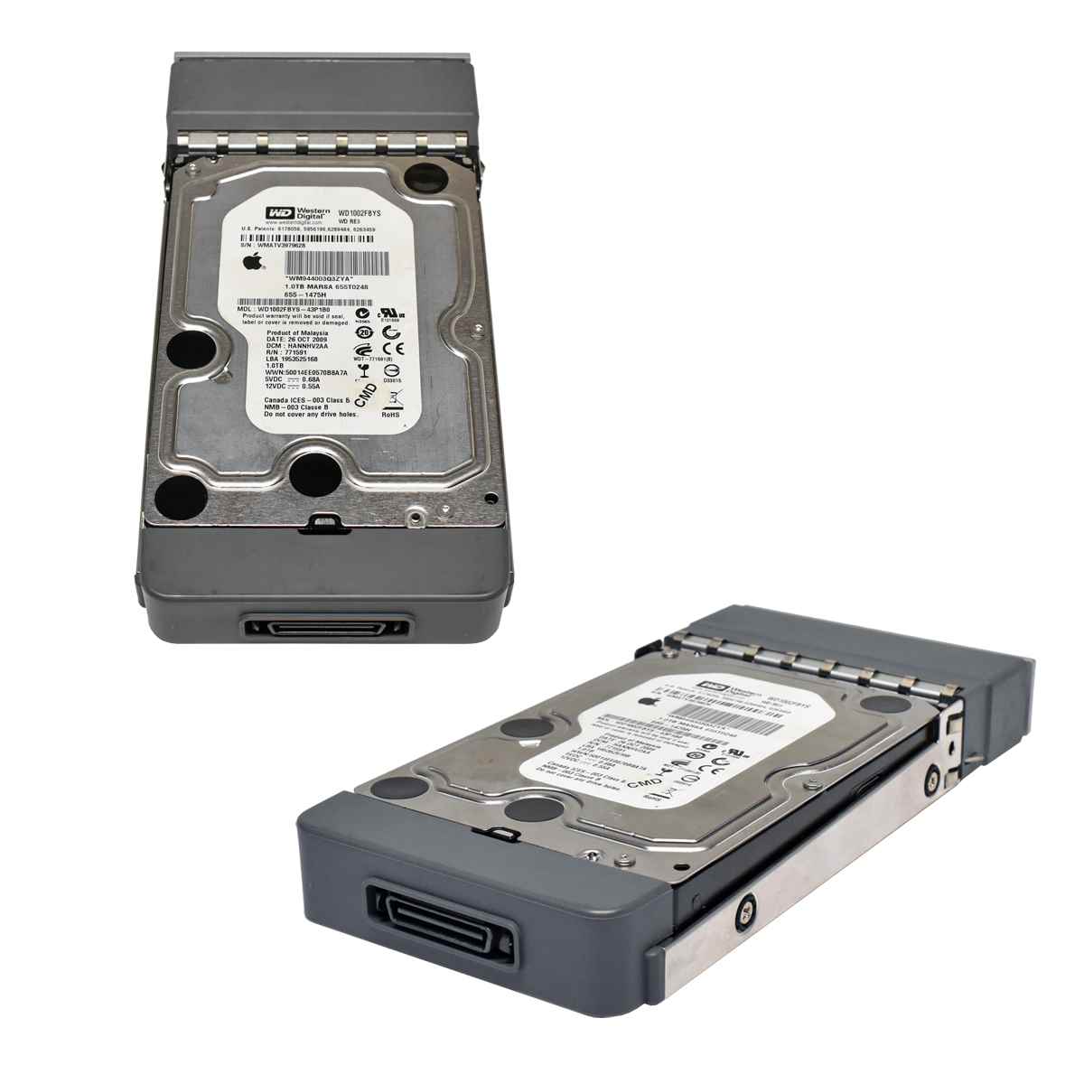 WD Apple 1TB 3.5" SATA 3G HDD Festplatte WD1002FBYS + Rahmen 607-4363 WD Apple 1TB 3.5" SATA 3G HDD Festplatte WD1002FBYS + Rahmen 607-4363