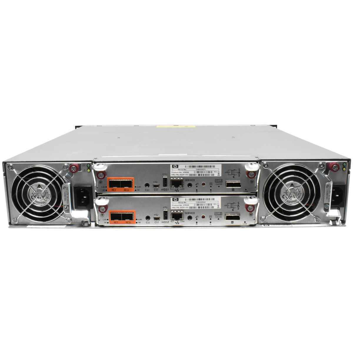 HP P2000 G3 SFF Modular Smart Array 2x AP836B Controler 24x 2,5 Bay 2x PSU 592267-002 HP P2000 G3 SFF Modular Smart Array 2x AP836B Controler 24x 2,5 Bay 2x PSU 592267-002