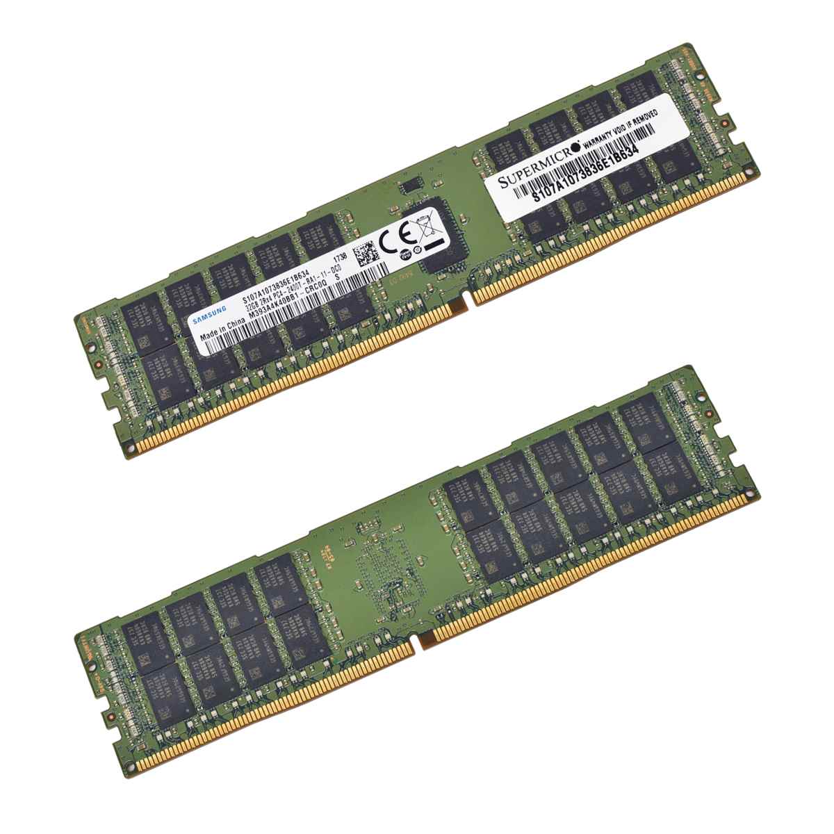 512GB Samsung Supermicro 16x32 GB 2Rx4 PC4-2400T ECC M393A4K40BB1-CRC
