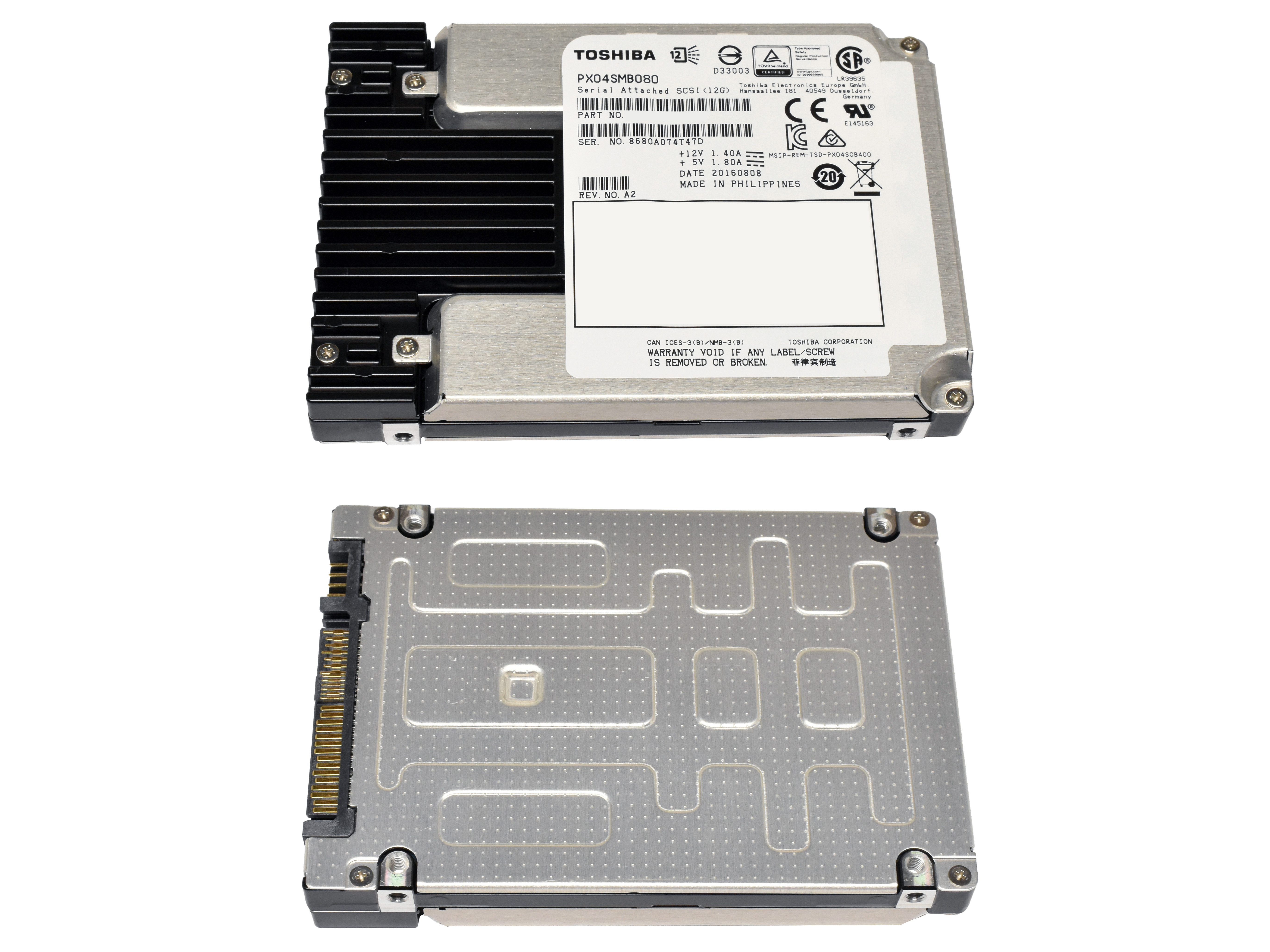 Toshiba 800GB 2.5" 12G SAS SSD PX04SMB080
