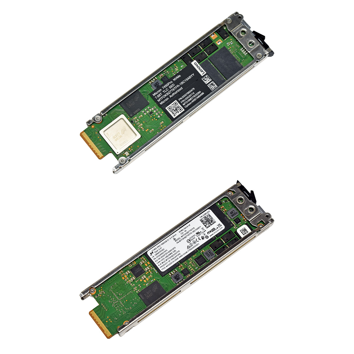 Lenovo Micron 7450 PRO MTFDKBZ7T6TFR 03GX714 7.68TB E1.S NVMe OPAL SED SSD