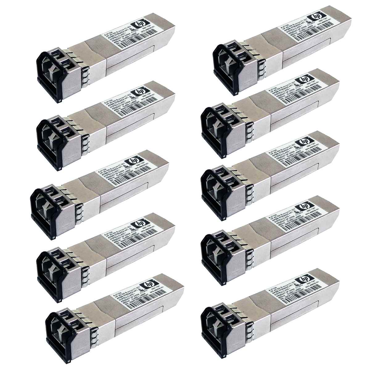 10 x HP AJ715A SFP 1000Base-SX 4Gb 850nm Transceivers SPS: 468506-001 10 x HP AJ715A SFP 1000Base-SX 4Gb 850nm Transceivers SPS: 468506-001
