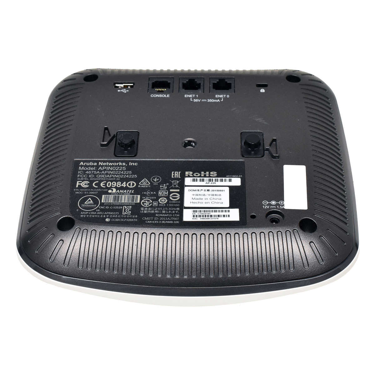 Aruba-AP-225-APIN0225-Wireless-Access-Point-Dual-B-002.jpg Aruba AP-225 APIN0225 Wireless Access Point Dual-Band 802.11ac interne Antennen