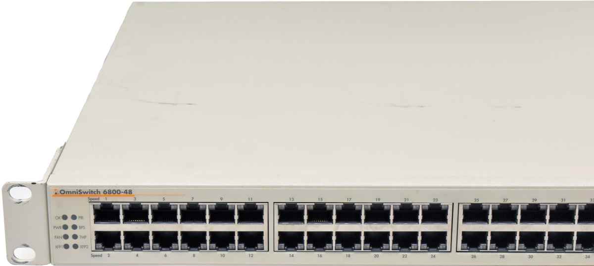 Alcatel OmniSwitch OS6800-48 48-Port RJ-45 stackable GE Switch 4x 1G SFP Alcatel OmniSwitch OS6800-48 48-Port RJ-45 stackable GE Switch 4x 1G SFP