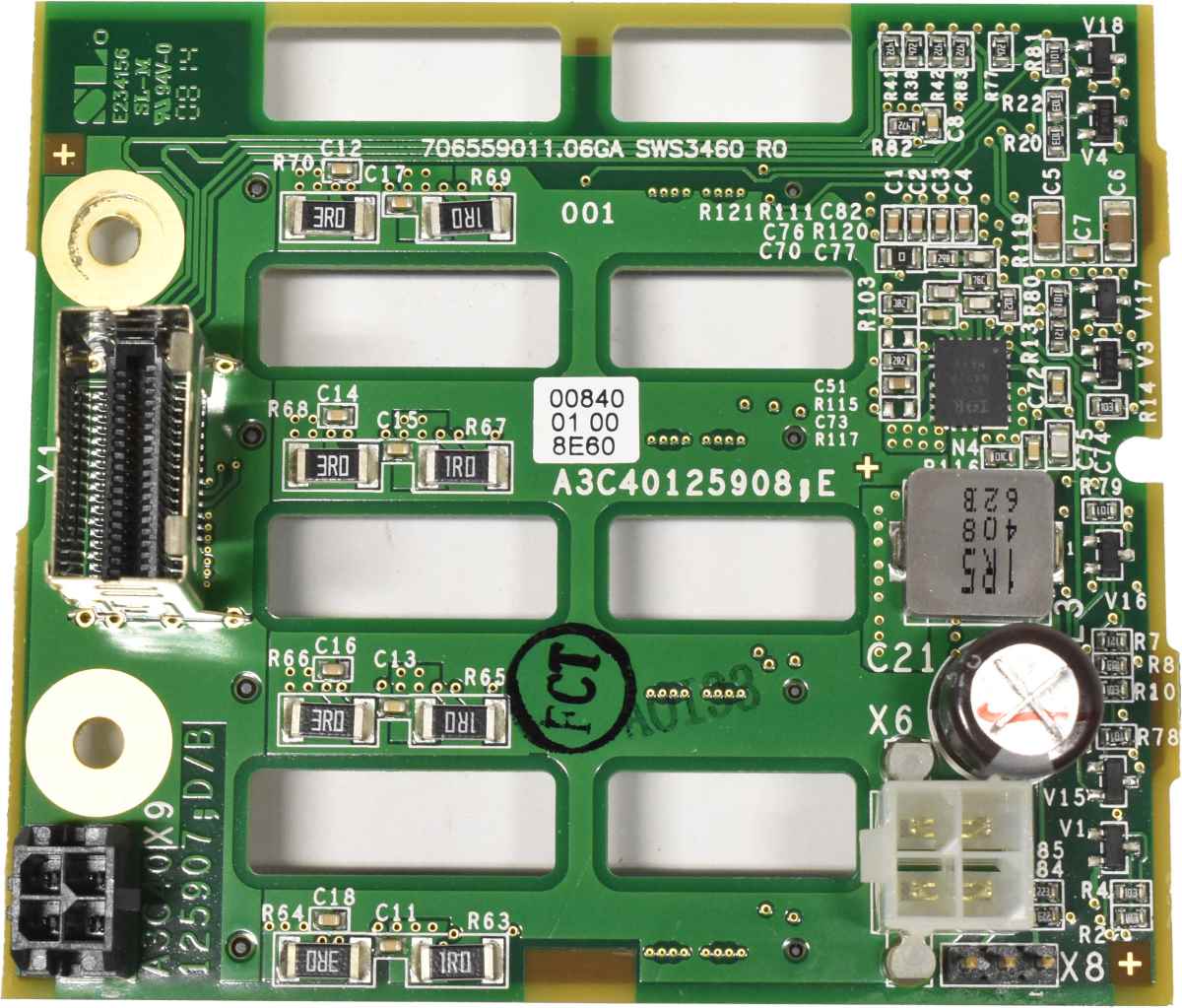 Fujitsu A3C40125908 4 x2.5" SAS Backplane Primergy RX 3000 S7 S8