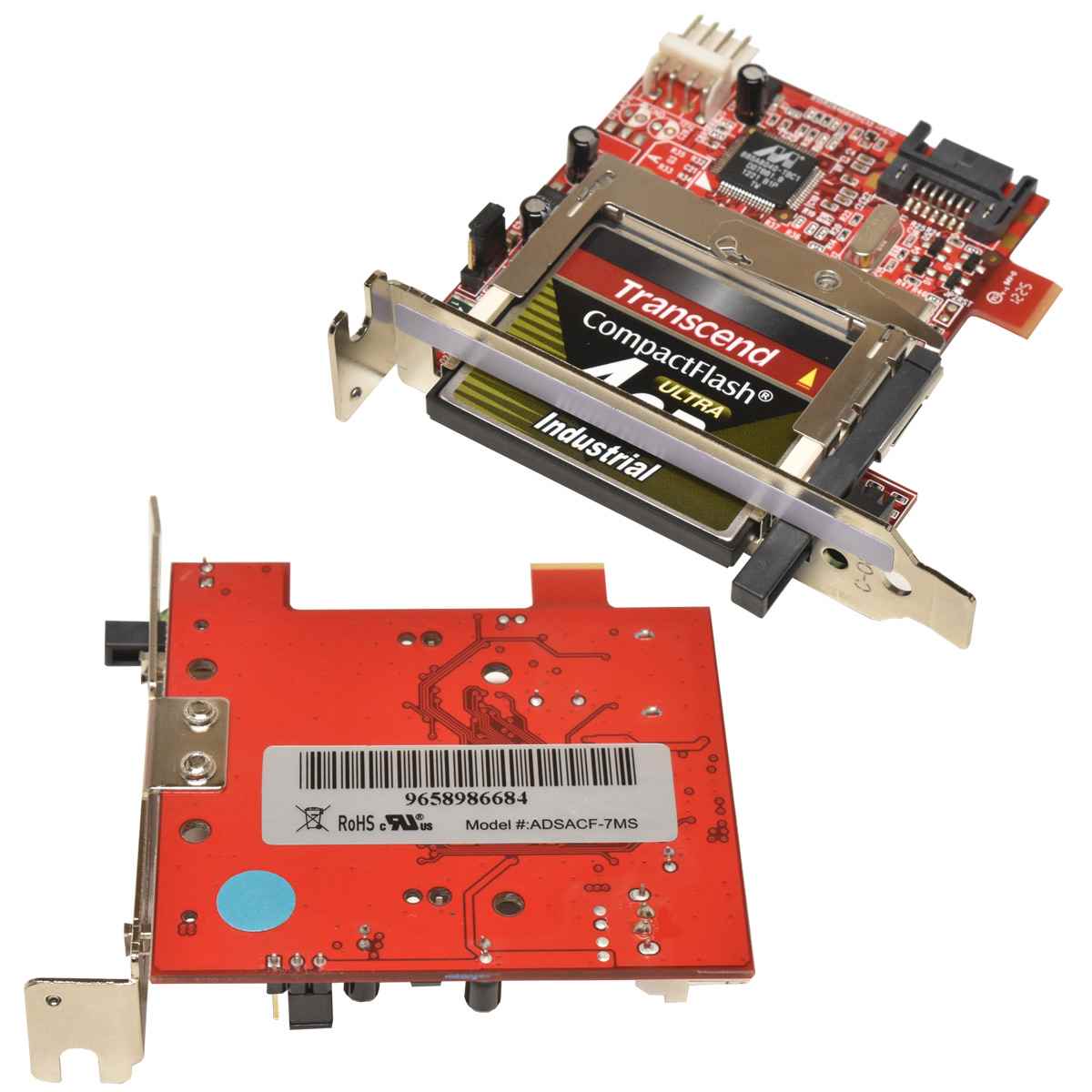 Addonics ADSACF-7MS Compact Flash Card Reader + 4GB CF Card + 2x Kabel LP Addonics Compact Flash Card Reader ADSACF-7MS + 4GB CF Card + 2x Kabel LP