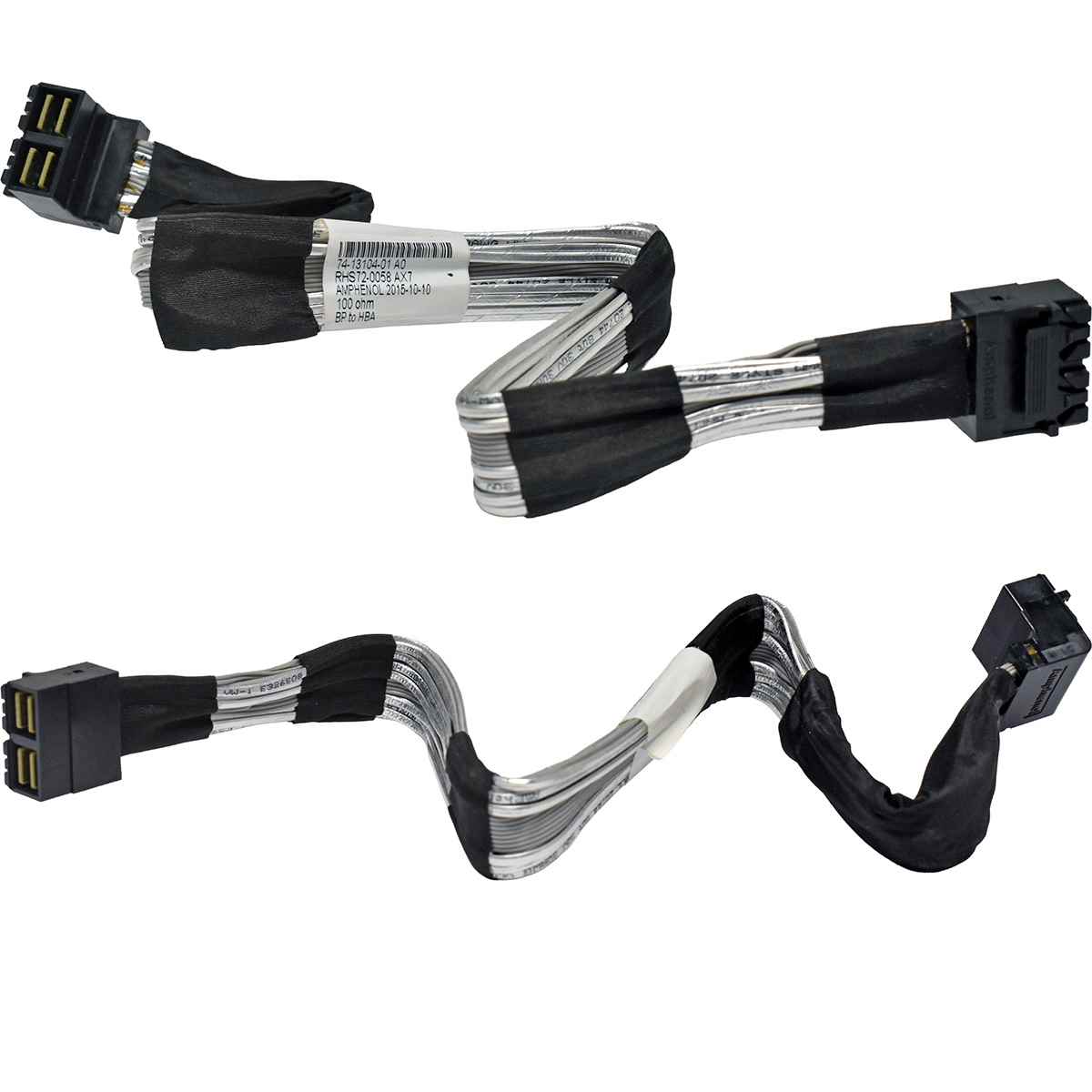 Cisco Amphenol RHS72-0058 74-13104-01 12G MiniSAS HD Data Cable 0,45m double SFF-8643 - SFF-8643 for UCS C240 M4 Cisco Amphenol RHS72-0058 74-13104-01 12G MiniSAS HD Data Cable 0,45m double SFF-8643 - SFF-8643 for UCS C240 M4