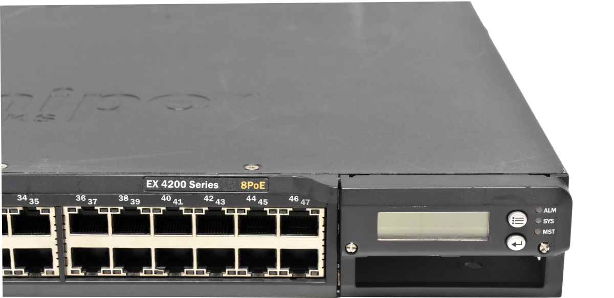 Juniper EX4200-48T 48-Port GE 8-Port PoE 2x PSU no Brackets