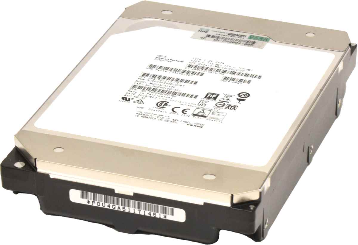 Toshiba 14TB 3.5" SATA HDD Festplatte MG07ACA14TE HPE P04386-002 MB014000GWTFF