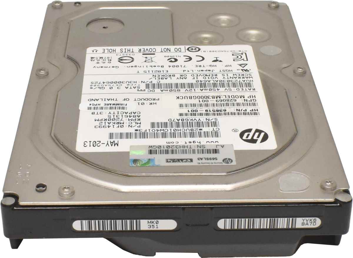 HP Hitachi 3TB 3.5" 7.2K SATA 3G HDD Festplatte HUA723030ALA640 638519-001