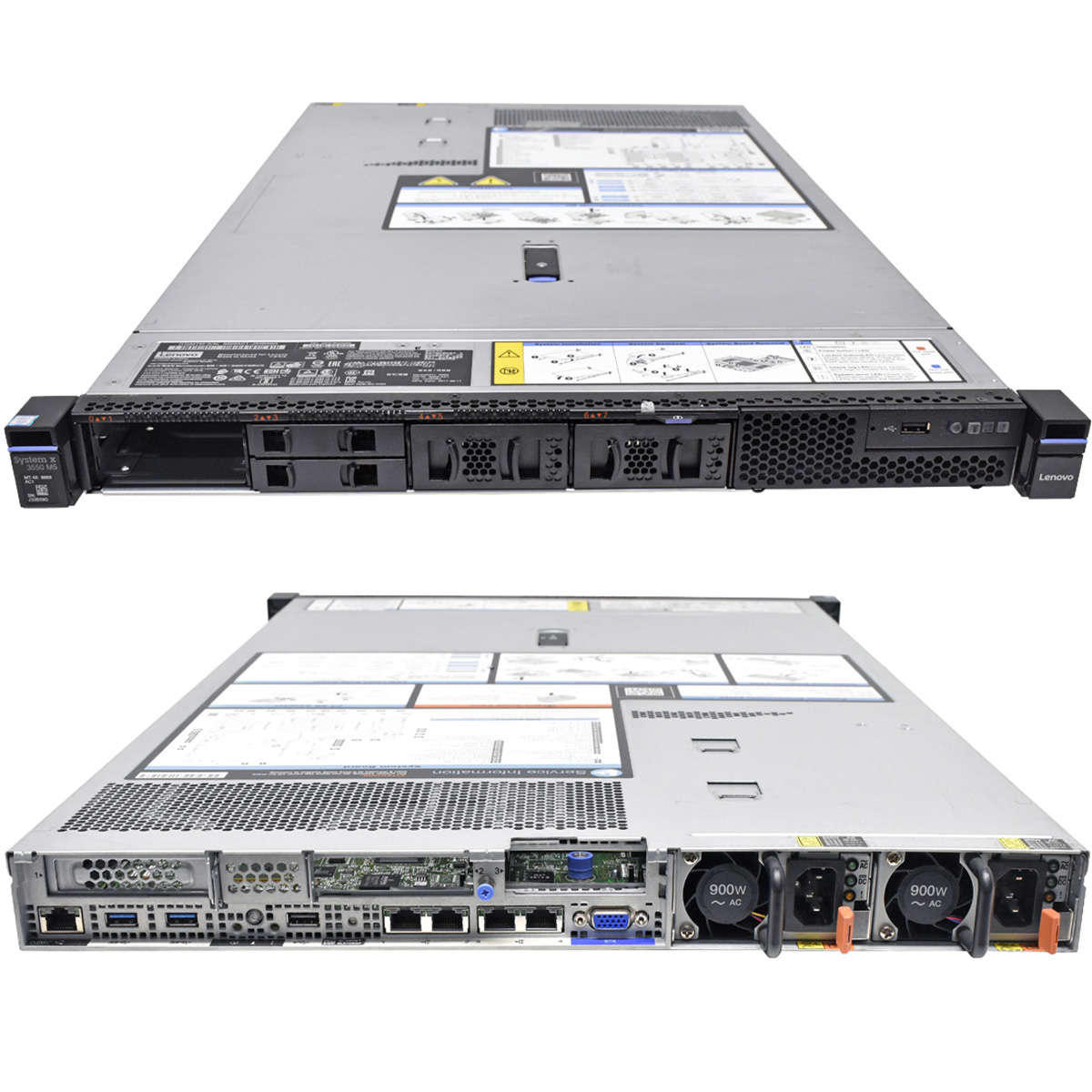 Lenovo System x3550 M5 Server Barebone no CPU no DDR4 2x Heatsink M1215 4x SFF 2,5