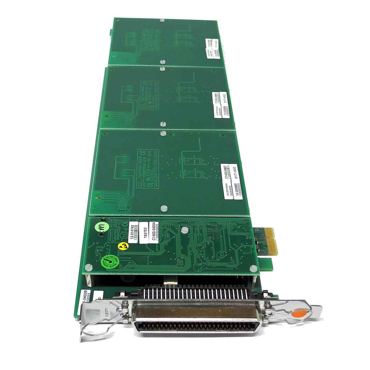 CyberTech 20gc01 MPEB11 PCIe x1 3E1/T1 Speech Converter Card + 3x 20d101 Module CyberTech 20gc01 MPEB11 PCIe x1 3E1/T1 Speech Converter Card + 3x 20d101 Module