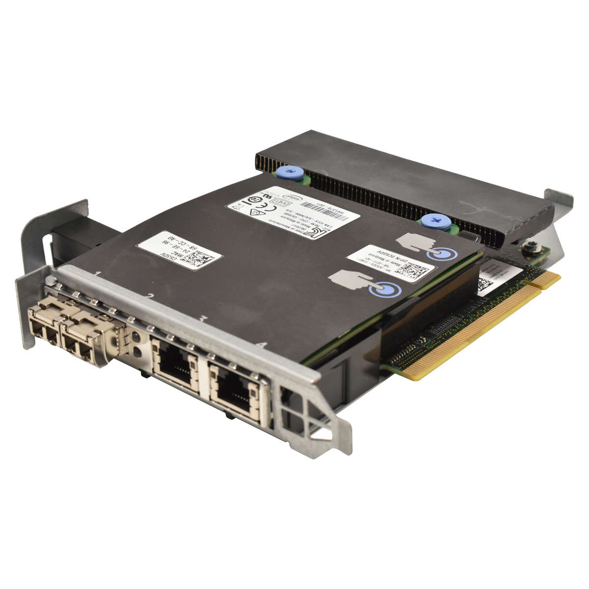 DELL-R930-Intel-X520-i350-2x-10GbE-2x-GbE-Ports-LO-001.jpg DELL R930 Intel X520 /i350 2x 10GbE +2x GbE Ports LOM Network Daughter Card 0C63DV