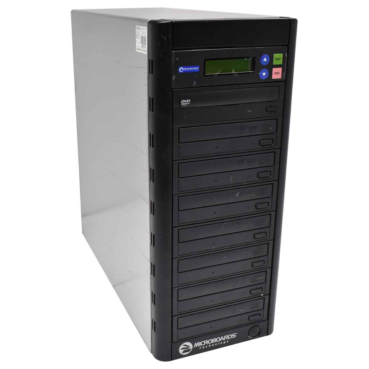 Microboards QD-DVD-127 1 DVD ROM to 7 DVD RW Duplicator, Burn Speed 22x DVD / 48x CD Microboards QD-DVD-127 1 DVD ROM to 7 DVD RW Duplicator, Burn Speed 22x DVD / 48x CD