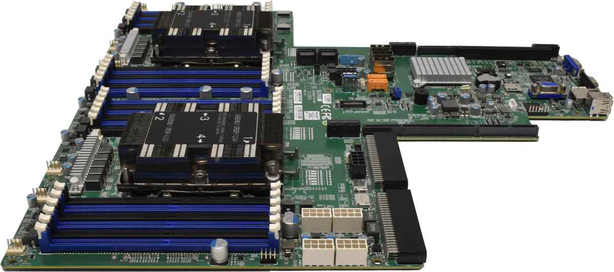 Supermicro ATX Mainboard X11DPU Rev:1.10 LGA 3647 Socket 2x Kühler