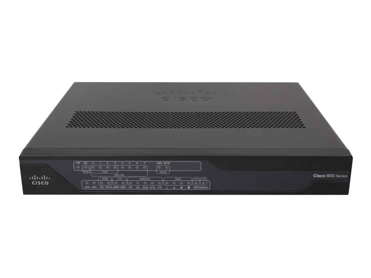 Cisco C898EAG-LTE-GA-K9 8-Port (4xPoE) GE Integrated Services Router 1x 1G SFP Cisco C898EAG-LTE-GA-K9 8-Port (4xPoE) GE Integrated Services Router 1x 1G SFP
