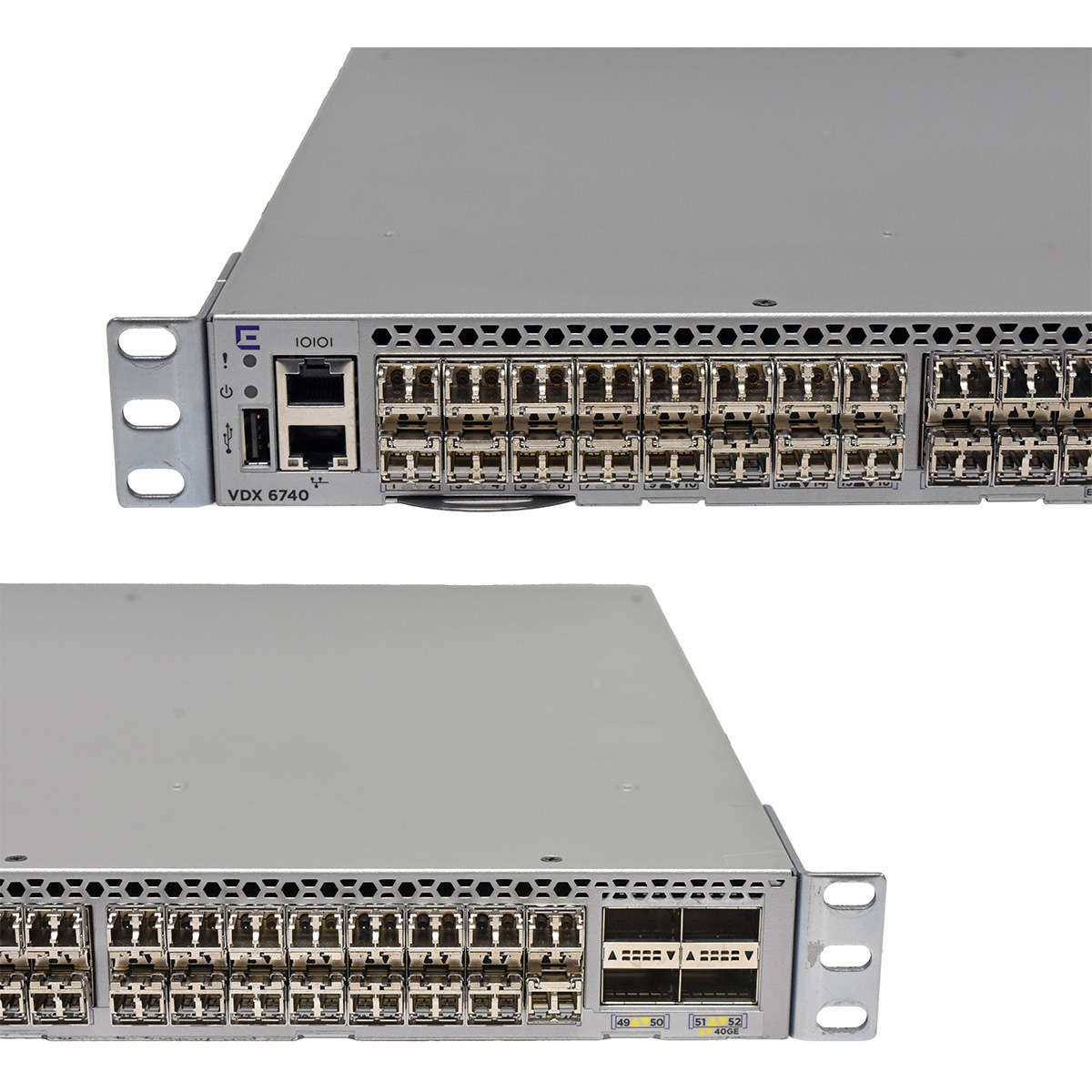 Extreme-XBR-VDX6740-24-F-48-Port-10G-SFP-Ethernet-006.jpg Extreme XBR-VDX6740-24-F 48-Port 10G SFP+ Ethernet Switch 4x 40G QSFP+ 48 Mini GBICs
