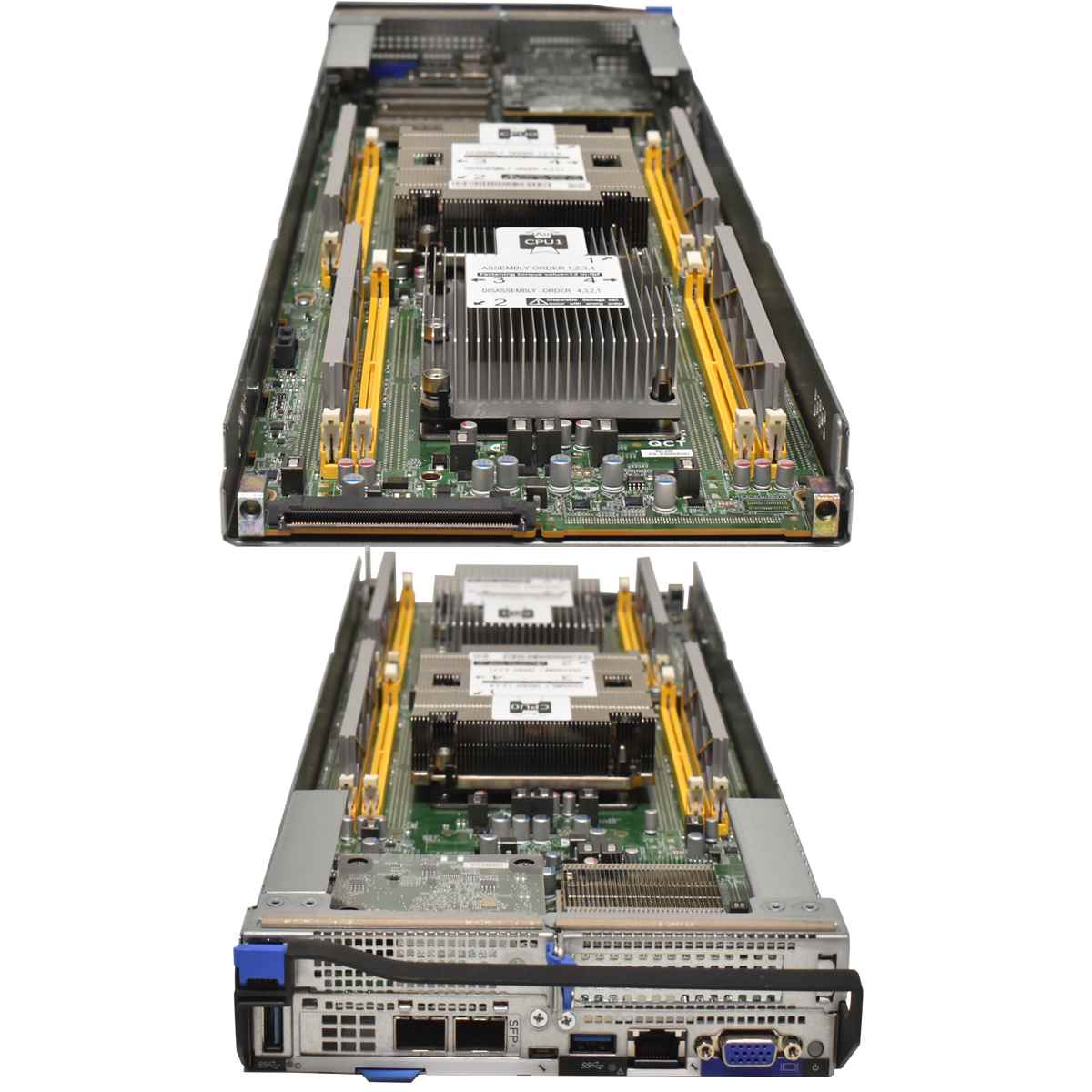 Quanta Server T42S-2U 4x Node no CPU no PC4 Heatsinks X527 10G SFP+ Quanta Server T42S-2U 4x Node 8xGold 5122 CPU 128GB X527 10G SFP+ 2 Port Rails