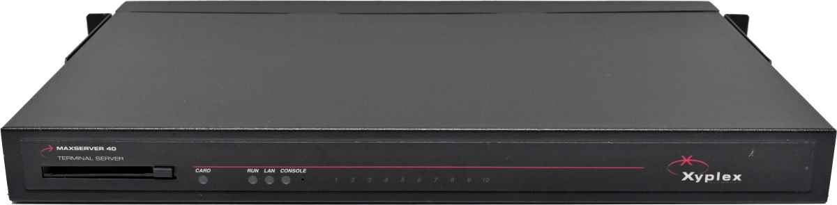 Xyplex MaxServer 40 AD-1640-014 40-Port Terminal Server +Rack Ears Xyplex MaxServer 40 AD-1640-014 40-Port Terminal Server +Rack Ears