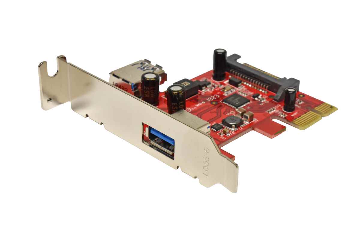 Dell 0NX3H5 Dual-Port USB-3.0 PCIe x1 Port Expansion Card