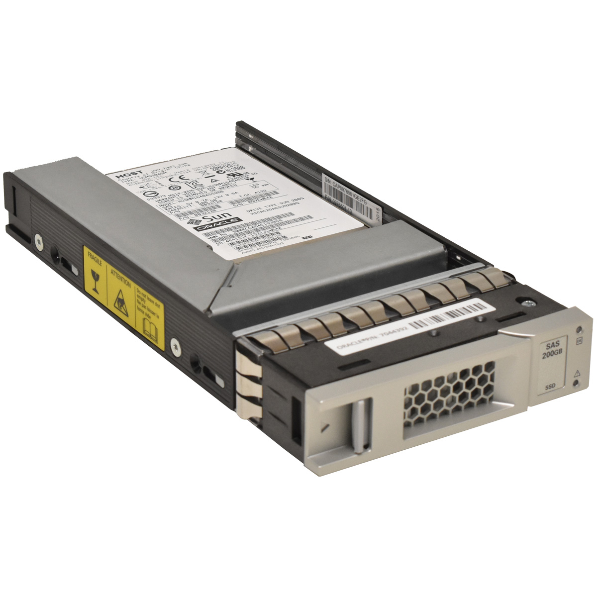 Sun Oracle HGST 200GB SSD 2.5" 12G SAS 3.5" Rahmen HUSMM1640ASS200 7044392 7094210 Server