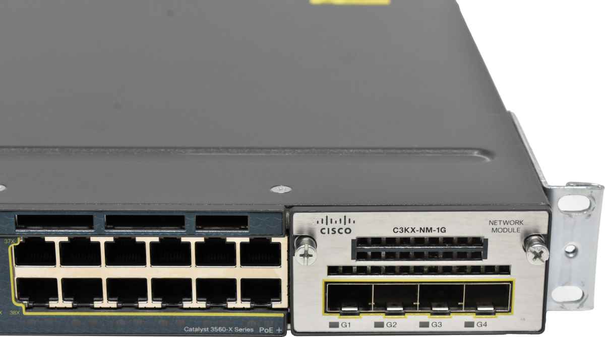 Cisco Catalyst WS-C3560X-48PF-S 48-Port RJ-45 PoE+ GE Switch +C3KX-NM-1G 1x PSU Cisco Catalyst WS-C3560X-48PF-S 48-Port RJ-45 PoE+ GE Switch +C3KX-NM-1G 2x PSU
