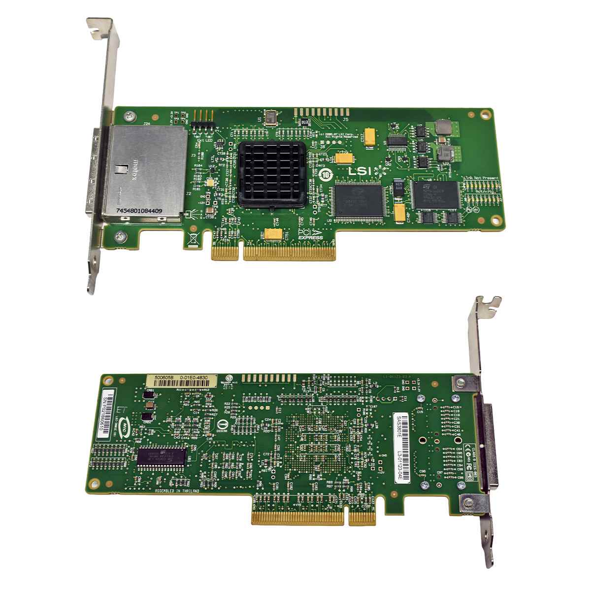 LSI SAS3801E L3-01123-04E 3G PCIe x8 SAS/SATA RAID Controller FP