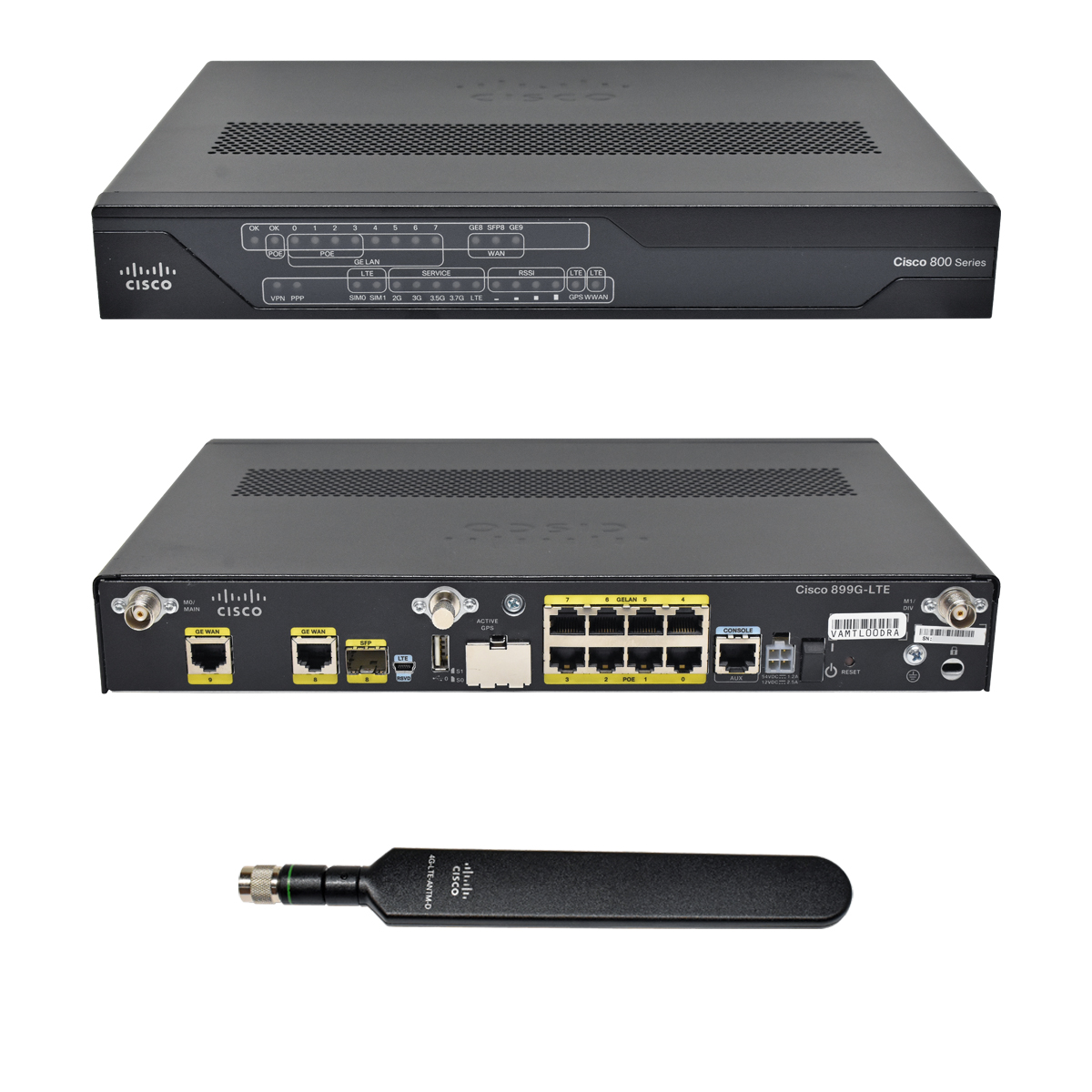 Cisco C890-LTE C899G-LTE-GA-K9 8-Port Gigabit Integrated Services Router + Antenne Cisco C890-LTE C899G-LTE-GA-K9 8-Port Gigabit Integrated Services Router + Antenne
