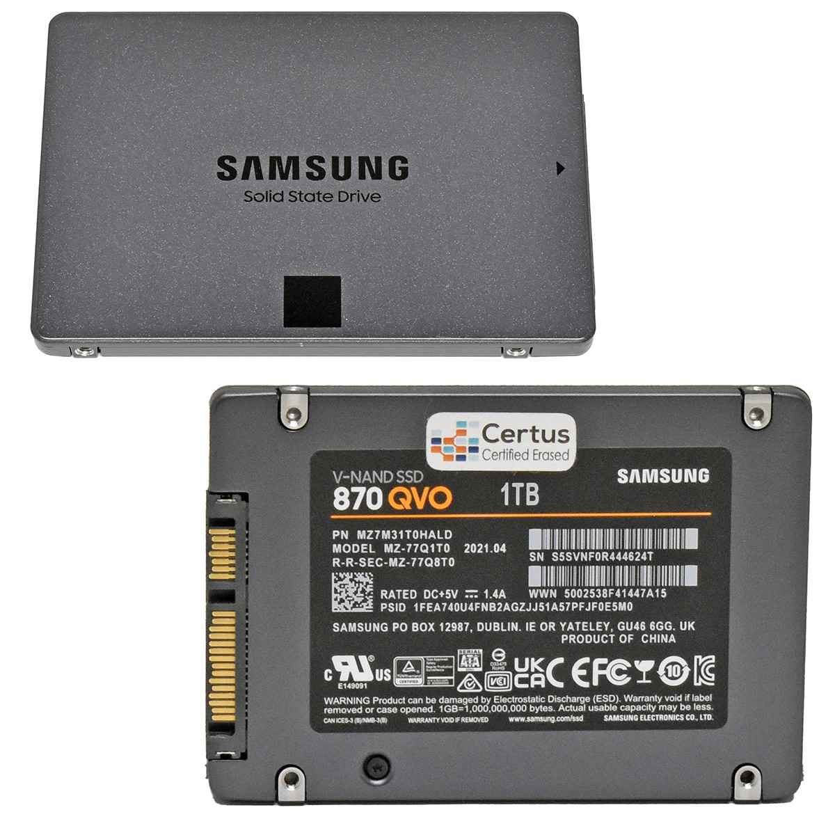 Samsung 870 QVO V-NAND SSD MZ-77Q1T0 1TB 2.5 Zoll SATA SSD