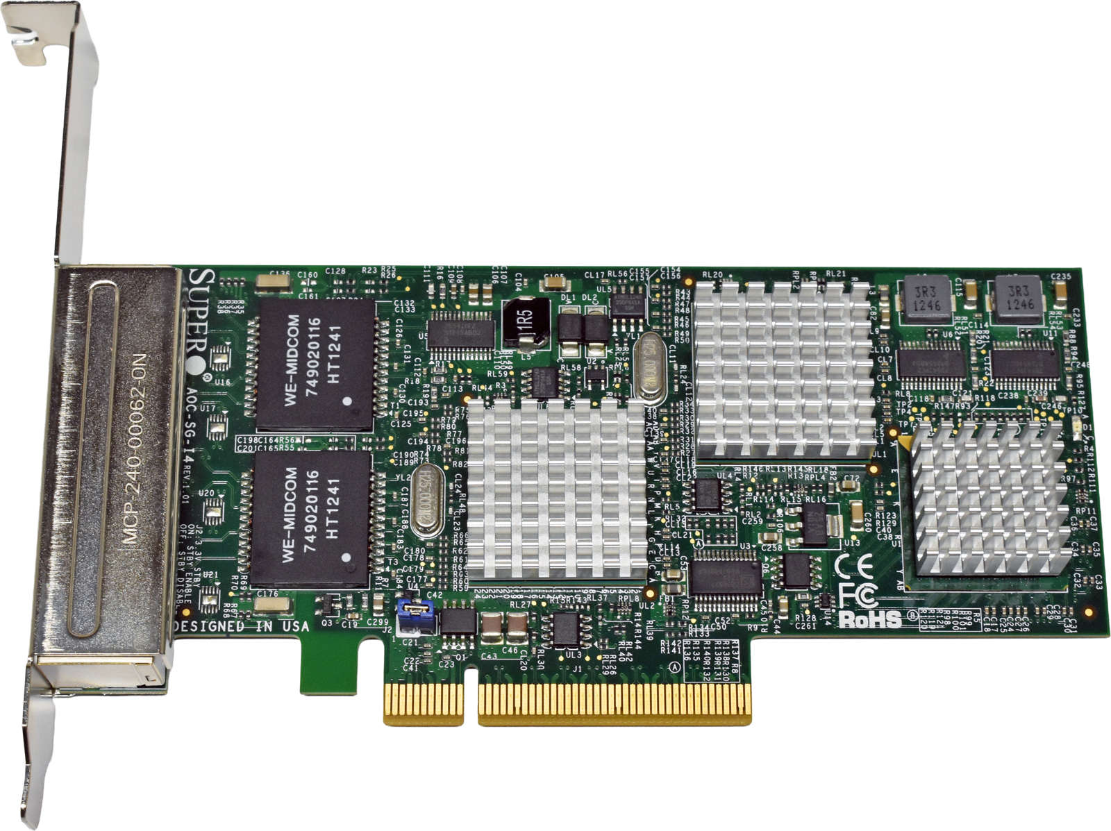 Supermicro-AOC-1G-I4-Quad-Port-1GE-RJ-45-PCIe2-1-x-003.jpg Supermicro AOC-1G-I4 Quad-Port 1GE RJ-45 PCIe2.1 x8 Ethernet Adapter Card FP