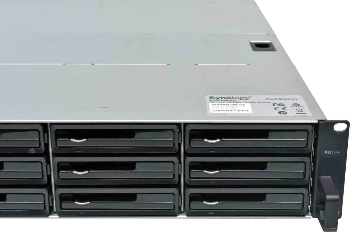 Synology RS2414+ 2U NAS Rack Station Ink. 12x 3,5 HDD Rahmen 2x Intel Atom 8GB PC3 RAM Synology RS2414+ 2U NAS Rack Station Ink. 12x 3,5 HDD Rahmen 2x Intel Atom 8GB PC3 RAM