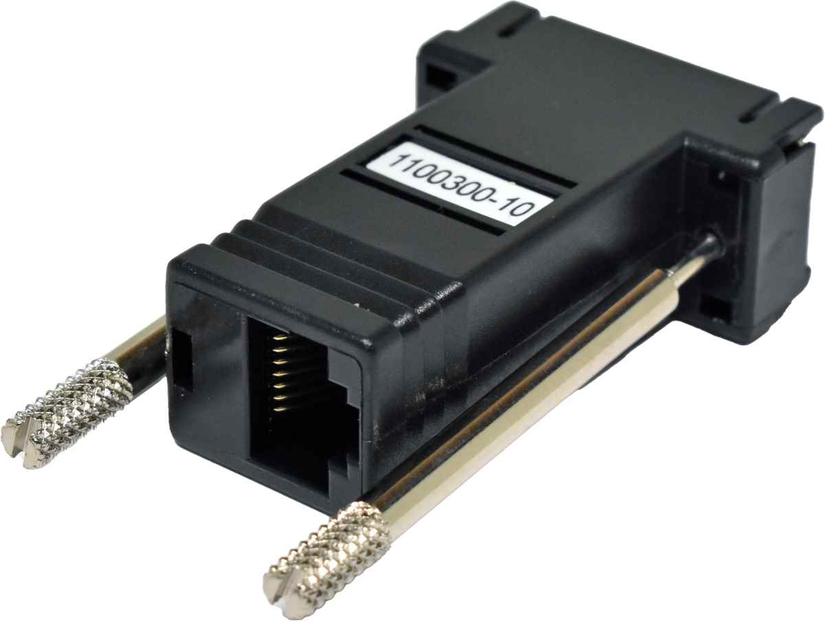 Perle IOLAN SCSC DBA0020C 04007040 1100300-10 Crossover Adapter with SUN/Cisco pinout DB-9F - RJ-45