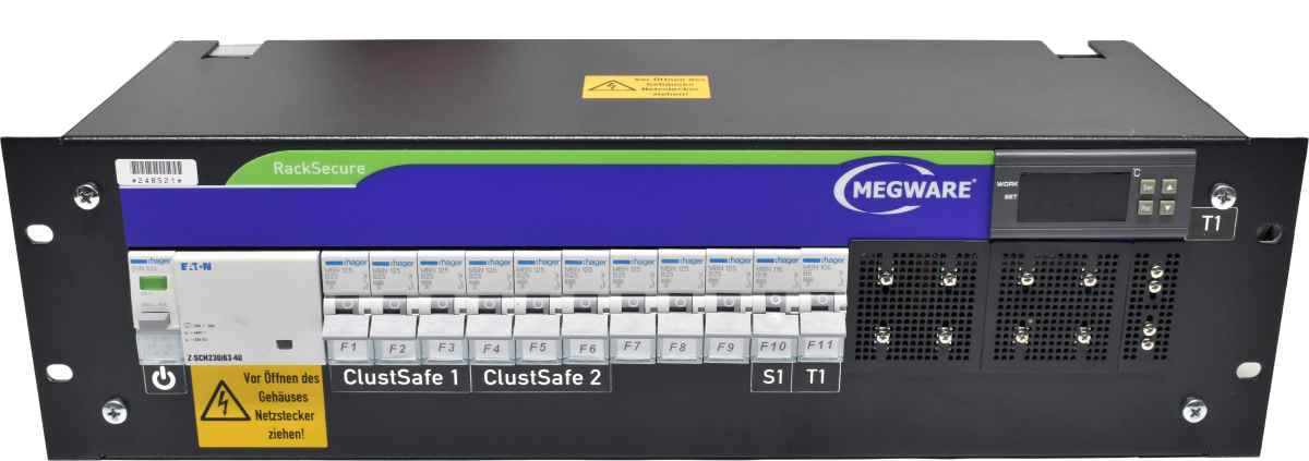 MEGWARE RackSecure PDU 3U 3x 32A Typ 132002 ohne Steckdosenleiste ohne Stecker