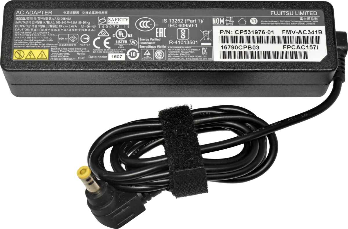 Fujitsu A13-065N3A CP531975-01/76-01 65W AC Adapter 19V 3.42A +Power Cord