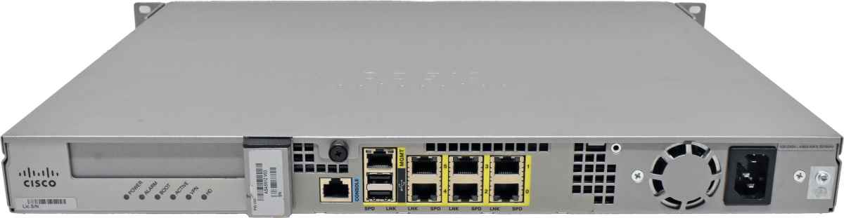 Cisco ASA 5512-X 6-Port Gigabit Ethernet Adaptive Security Appliance +Rack Ears +Caddy no HDD