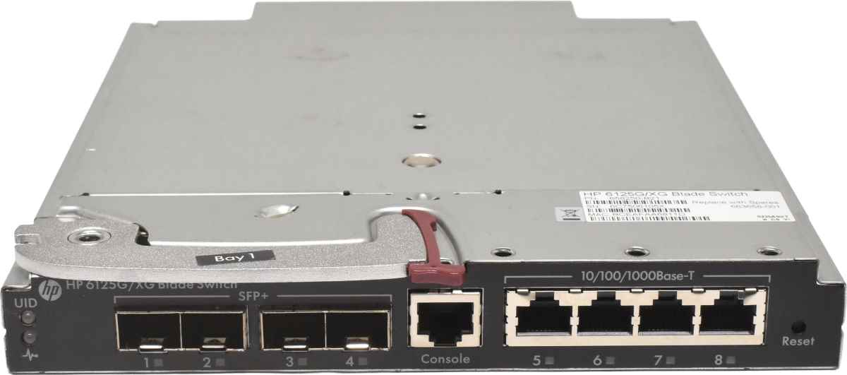 HP 6125G/XG Blade Switch Module 4Port RJ-45 GE, 4Port SFP+ 10G C-Class 658250-B21 663658-001 HP 6125G/XG Blade Switch Module 4Port RJ-45 GE, 4Port SFP+ 10G C-Class 658250-B21 663658-001
