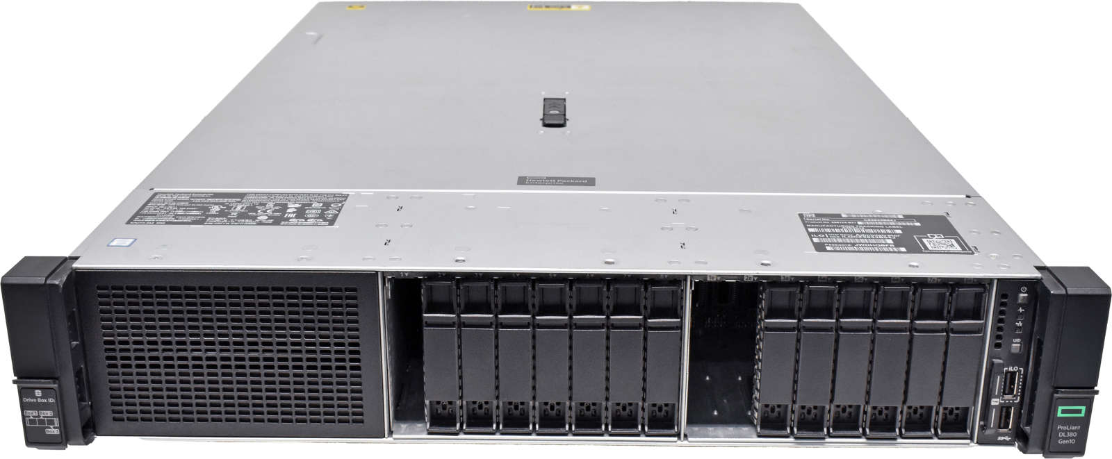 HP ProLiant DL380 G10 2U no CPU no PC4 RAM 2x Heatsink CPU 16x SFF 2,5 P824i-p MR