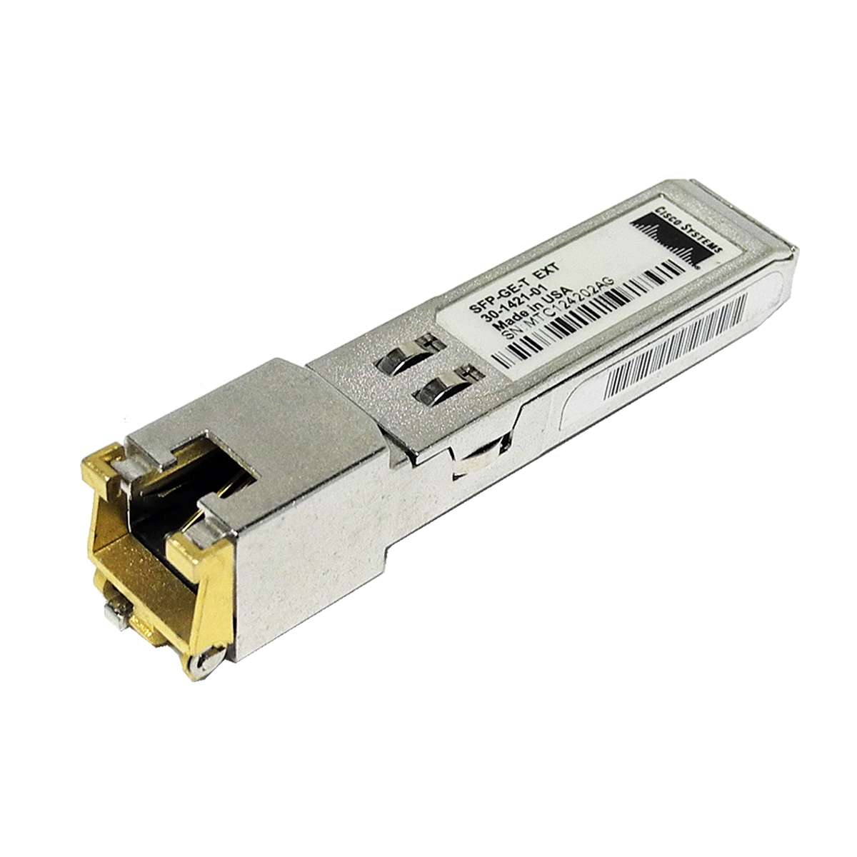 Cisco Original SFP-GE-T EXT 1000Base-T Gigabit Ethernet Transceiver 30-1421-01 Cisco Original SFP-GE-T EXT 1000Base-T Gigabit Ethernet Transceiver 30-1421-01