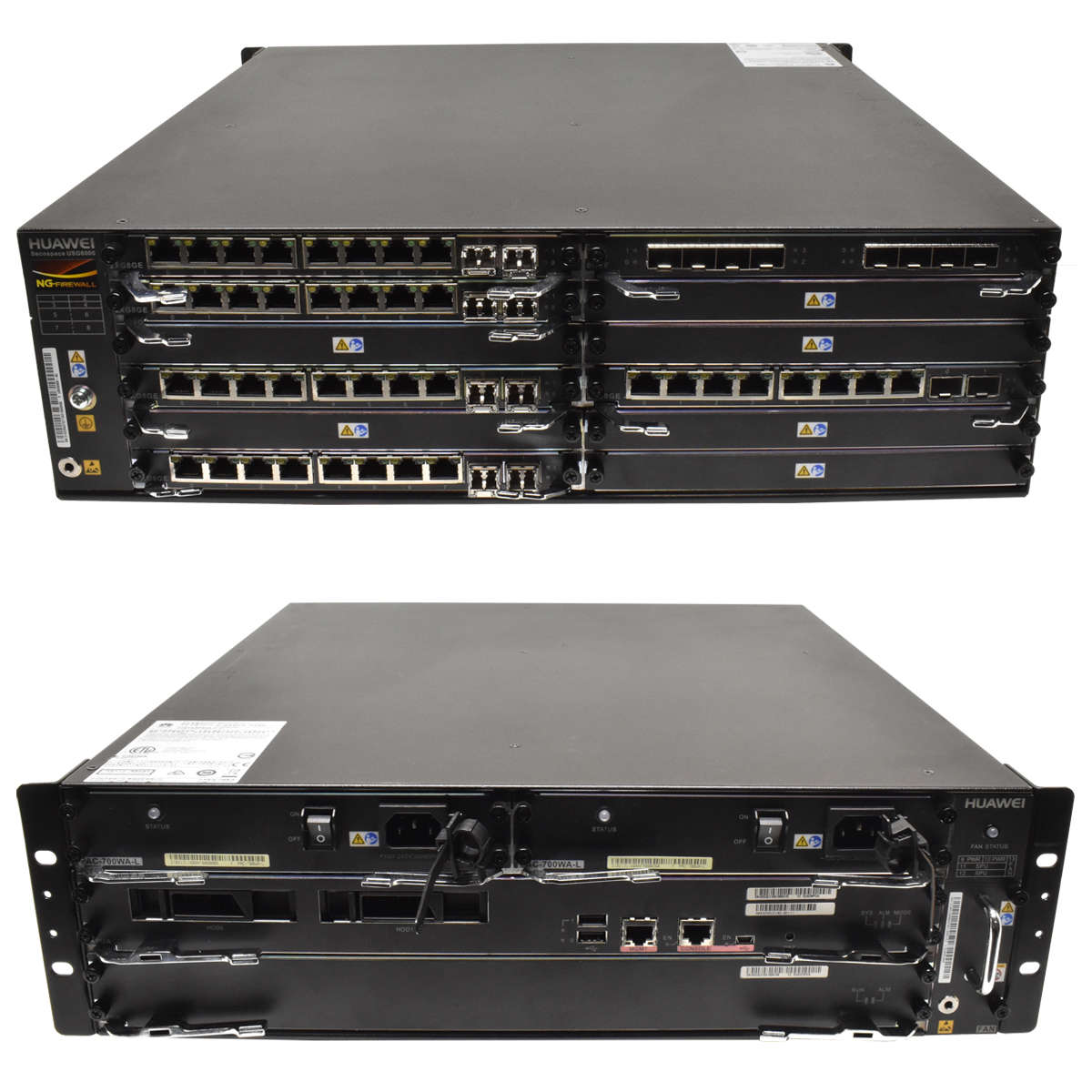 Huawei-Secospace-USG6680-5x-2xG8GE-1x-GEF-2x-PAL-1-001.jpg Huawei Secospace USG6680 5x 2xG8GE 1x GEF 2x PAL 1x SPUA 1xSPUB Managed RackEars