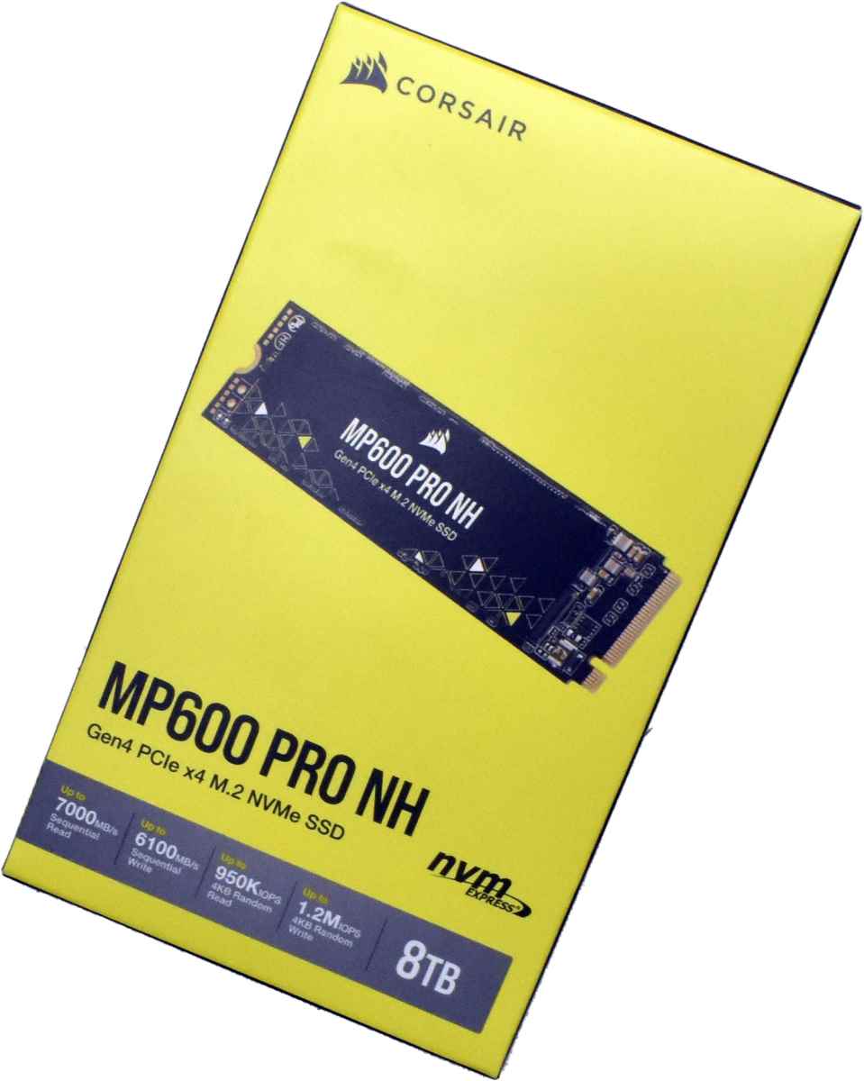 Corsair MP600 Pro NH Gen4 PCIe x4 M.2 NVMe SSD 8TB NEU! Corsair MP600 Pro NH Gen4 PCIe x4 M.2 NVMe SSD 8TB NEU!