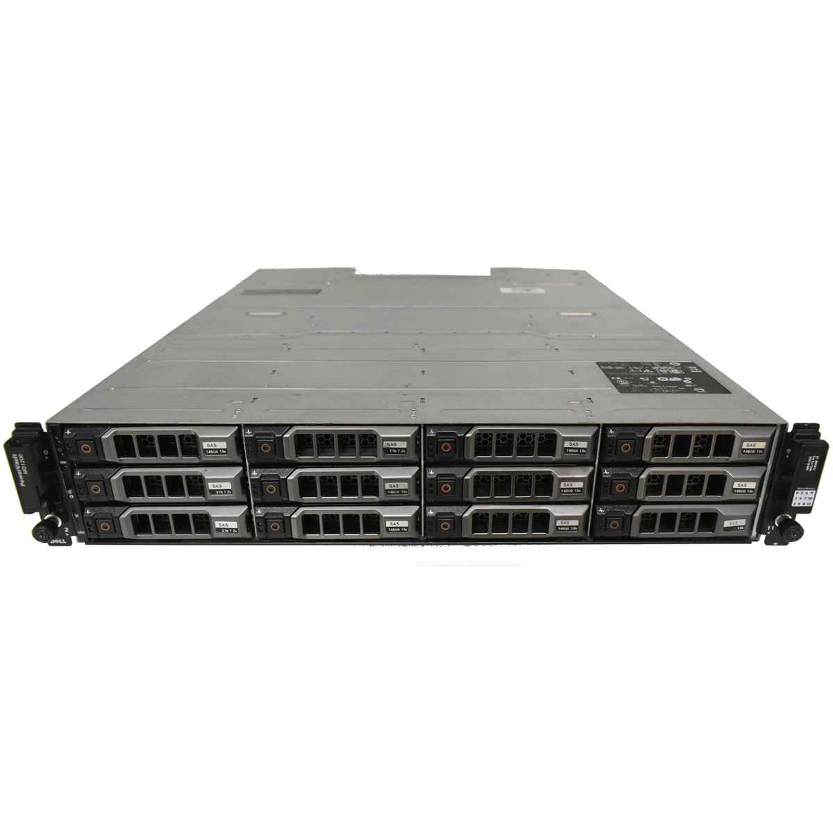 Dell PowerVault MD1200 2U 2x E01M001 6Gbps 2x 600W PS 48TB SAS 12xBay 3.5 LFF