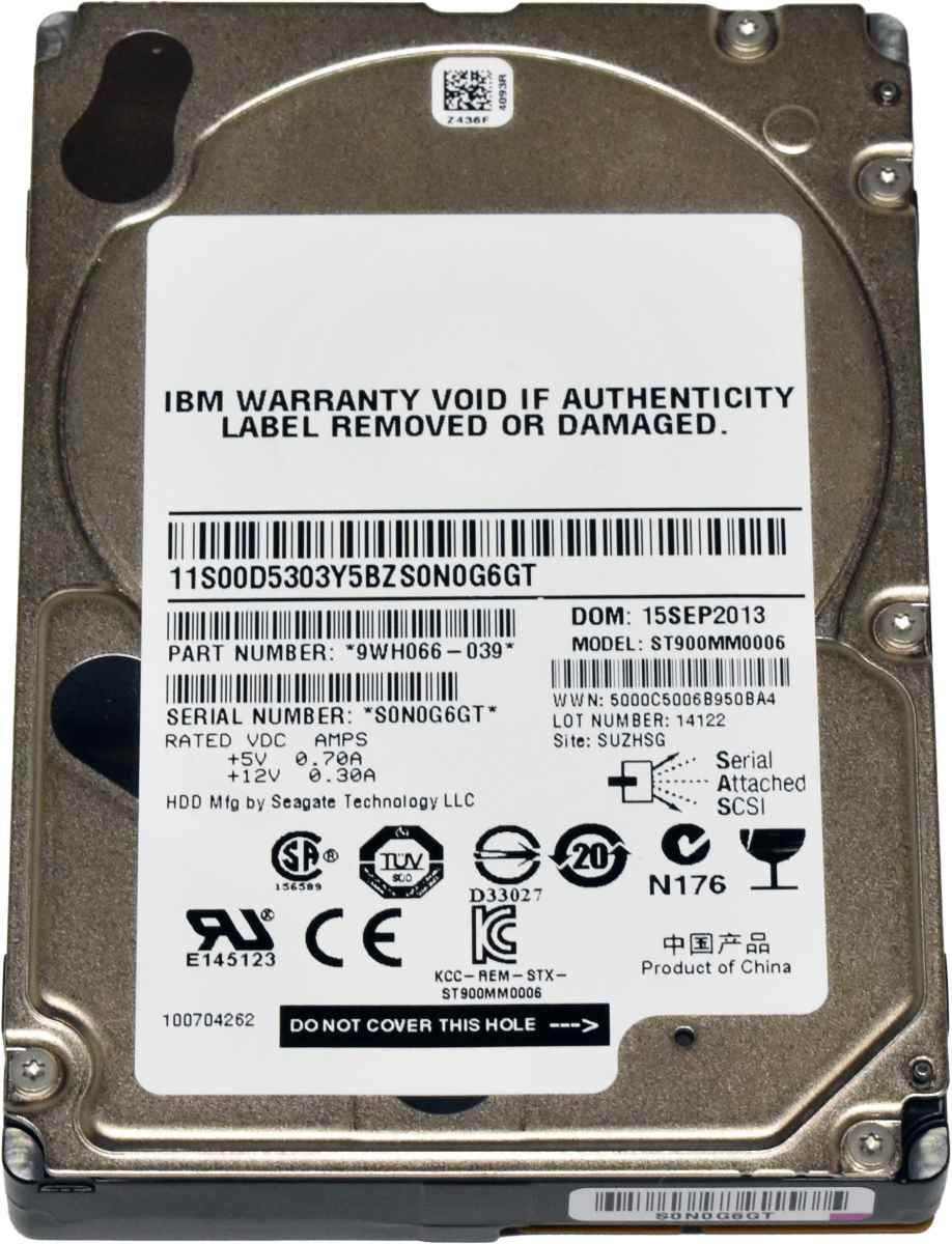 IBM Seagate 900GB 2.5" 10K 6G SAS HDD Festplatte ST900MM0006 Server Storage IBM Seagate 900GB 2.5" 10K 6G SAS HDD Festplatte ST900MM0006 Server Storage