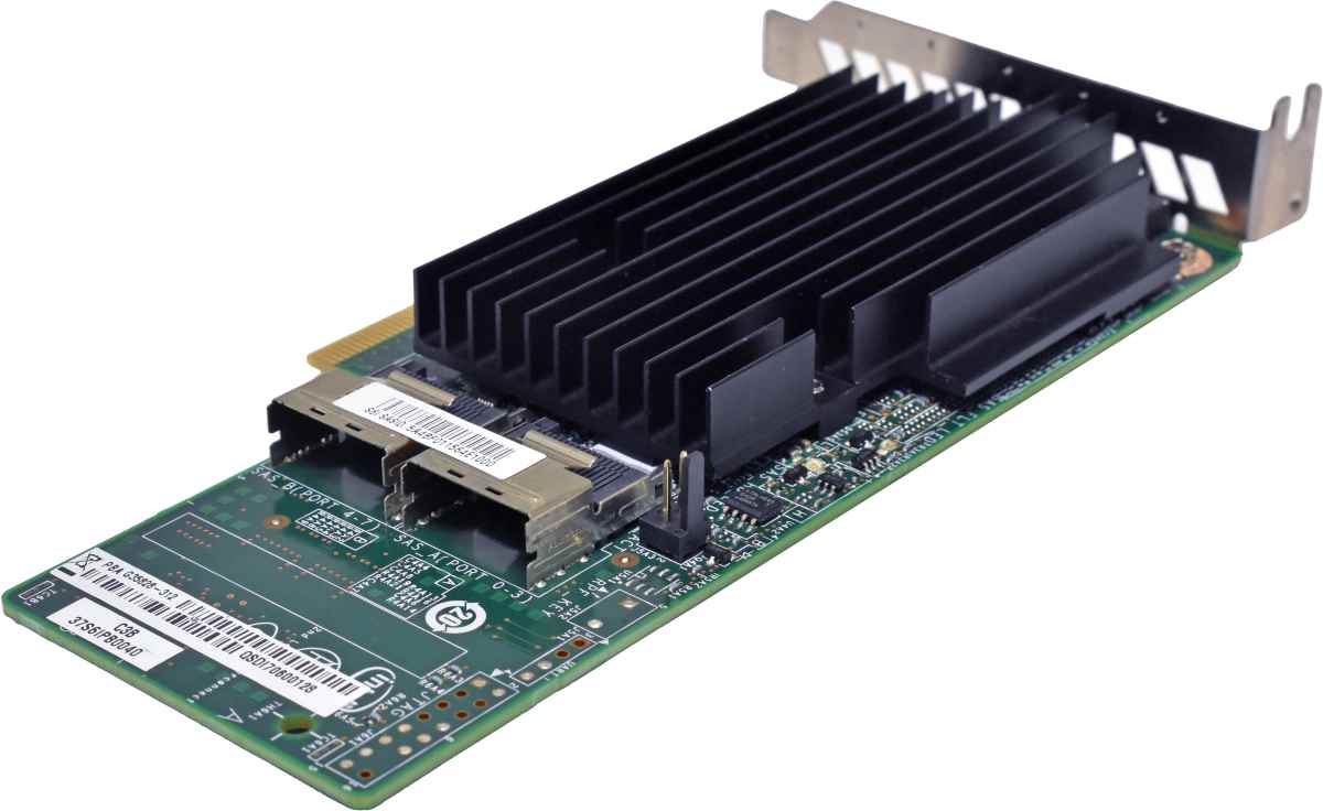 Intel G35828-312 8-Port SAS 6G PCIe x8 RAID Controller +Cable LP