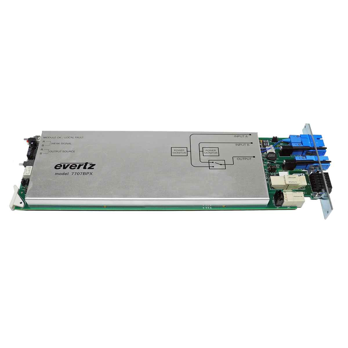 Evertz 7707BPX optical Bypass Protection Switch/optischer Bypass-Schutzschalter Evertz 7707BPX optical Bypass Protection Switch/optischer Bypass-Schutzschalter