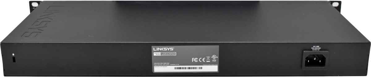 Linksys LGS124 V2 24-Port RJ-45 unmanaged GE Switch +Rack Ears