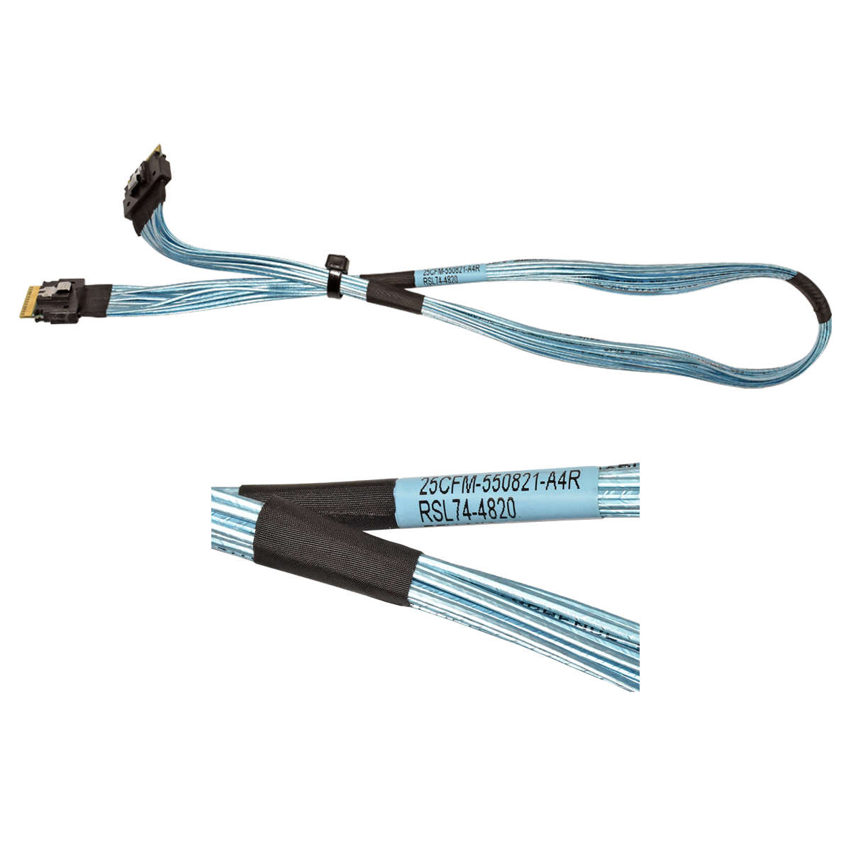 Amphenol RSL74 Ultraport SlimSAS SFF-8654-Spezifikation 8i 74Pos für MJ11-EC1